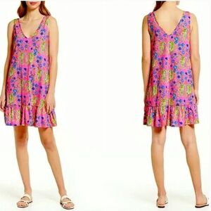 Lilly Pulitzer NWT Camilla Dress Prosecco Pink Tigress Garden size L